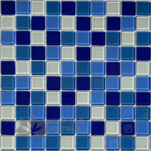 Gạch mosaic thủy tinh 25x25x4mm MT-MH 2516