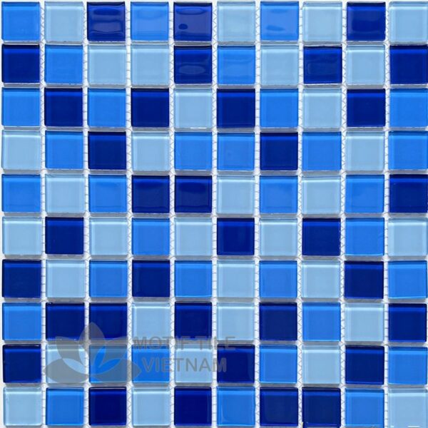 Gạch mosaic thủy tinh 25x25x4mm MT-MH 2518