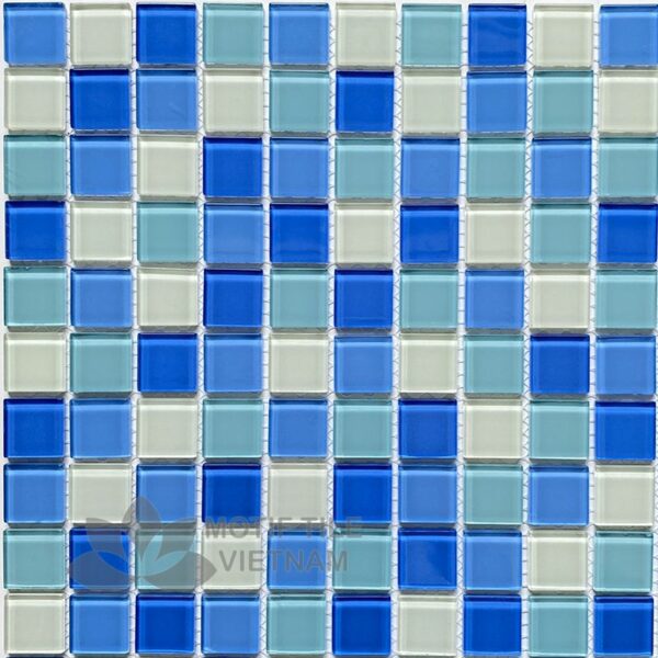 Gạch mosaic thủy tinh 25x25x4mm MT-MH 2522