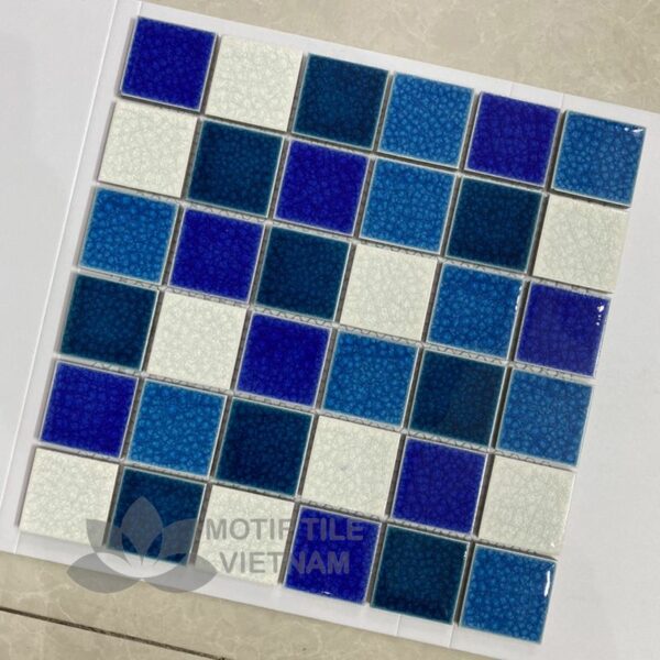 Gạch mosaic gốm sứ 48x48x6mm MT-MHG 956