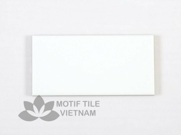 Gạch thẻ ốp tường subway trắng mờ 7.5x15cm SW75150V(Matte White)